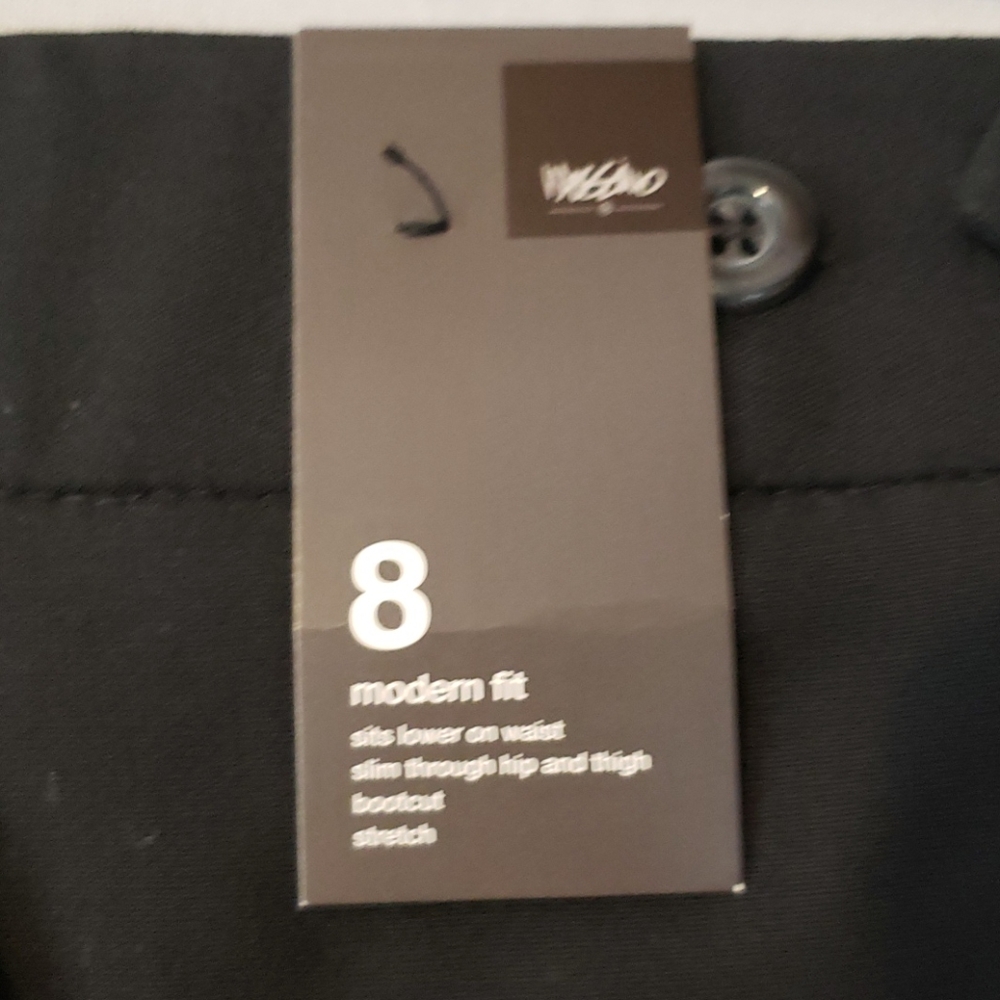 Mossimo Black Dress Pants Modern Fit NWT sz 8 - Picture 6 of 8